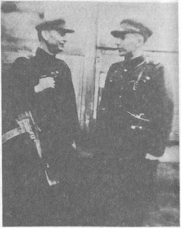 Partizanai Jonas Kuras-Jaunutis ir Viktoras Vitkauskas-Saidokas